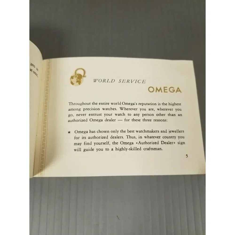 Omega Chronometer Watch Box, Leather, Vintage 1960's